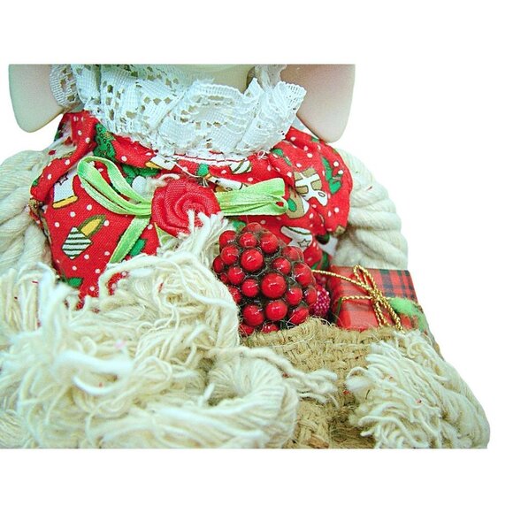 House Of Lloyd Christmas Around the World Flossie Christmas Rabbit Figurine 9" - Picture 4 of 11